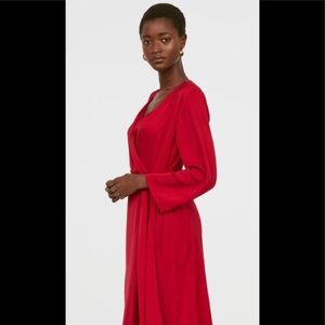 Long Stain Dress - Red